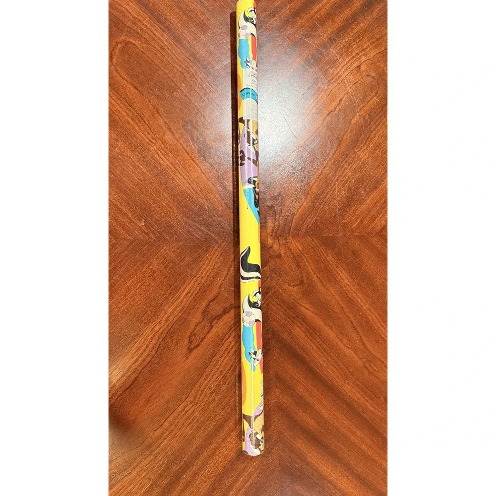 Vintage Hallmark Looney Tunes Kids Gift Wrap Sealed Taz Tweety Sylvester Roll